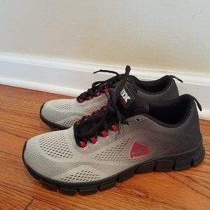 New RBX Mens Sneakers Ombre sz 8 Grey Black Red